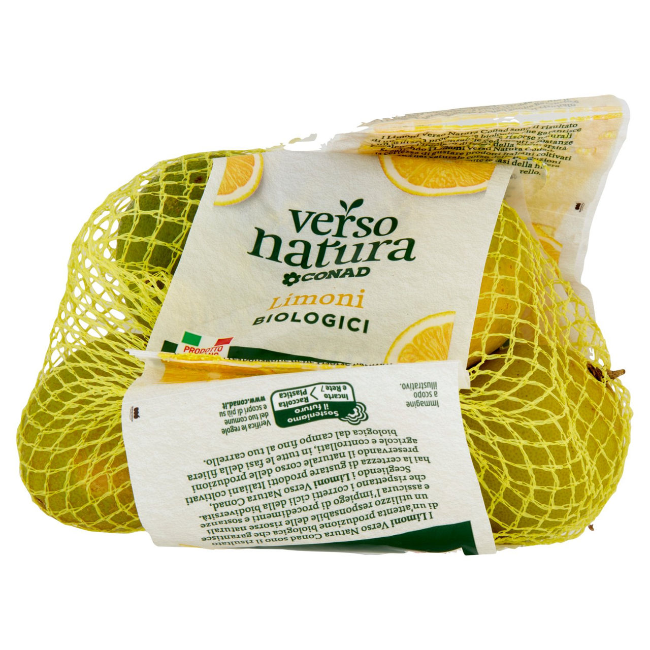 CONAD VERSO NATURA Limoni biologici Bianchetto Italia Cal. 5 0,500 kg