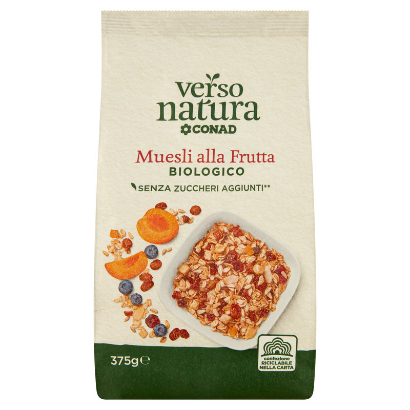 Muesli alla Frutta biologico 375 g Conad online Conad