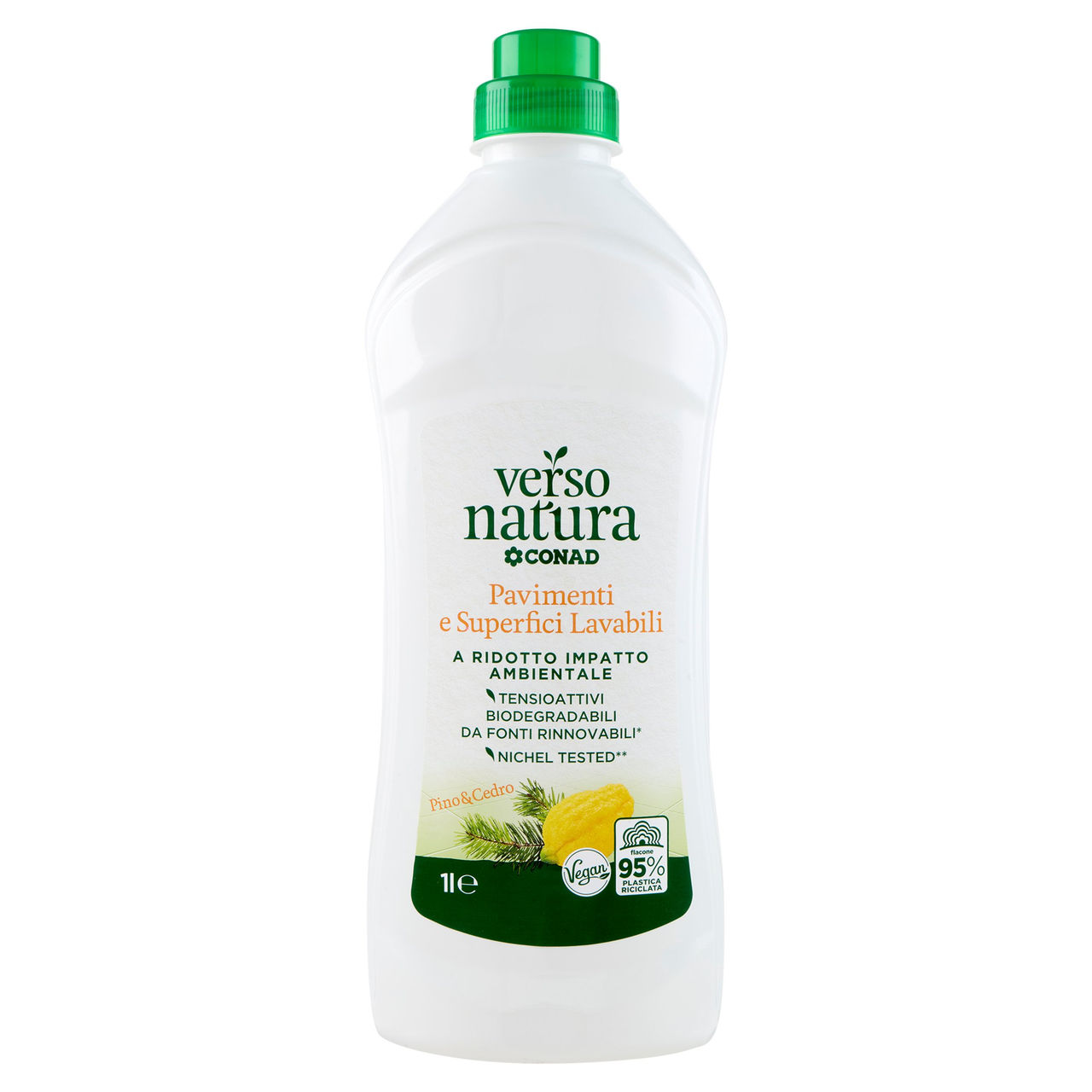 CONAD VERSO NATURA Pavimenti e Superfici Lavabili a Ridotto Impatto Ambientale Pino & Cedro 1 l