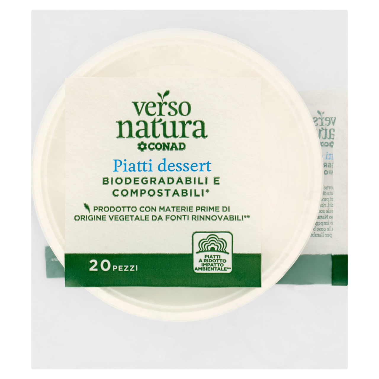 Piatti Dessert Biodegradabili e Compostabili 20pz