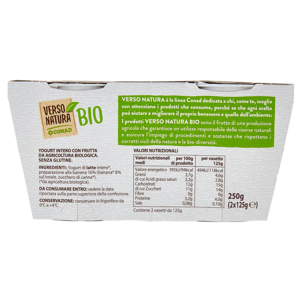 Yogurt Banana Biologico Conad in vendita online