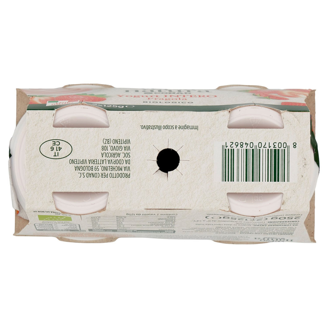 Yogurt Biologico Fragola 2x125g Conad