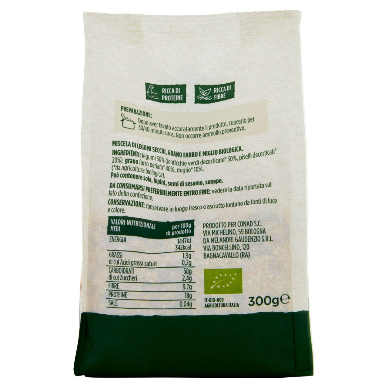 Zuppa con Farro Biologica Verso Natura Bio Conad