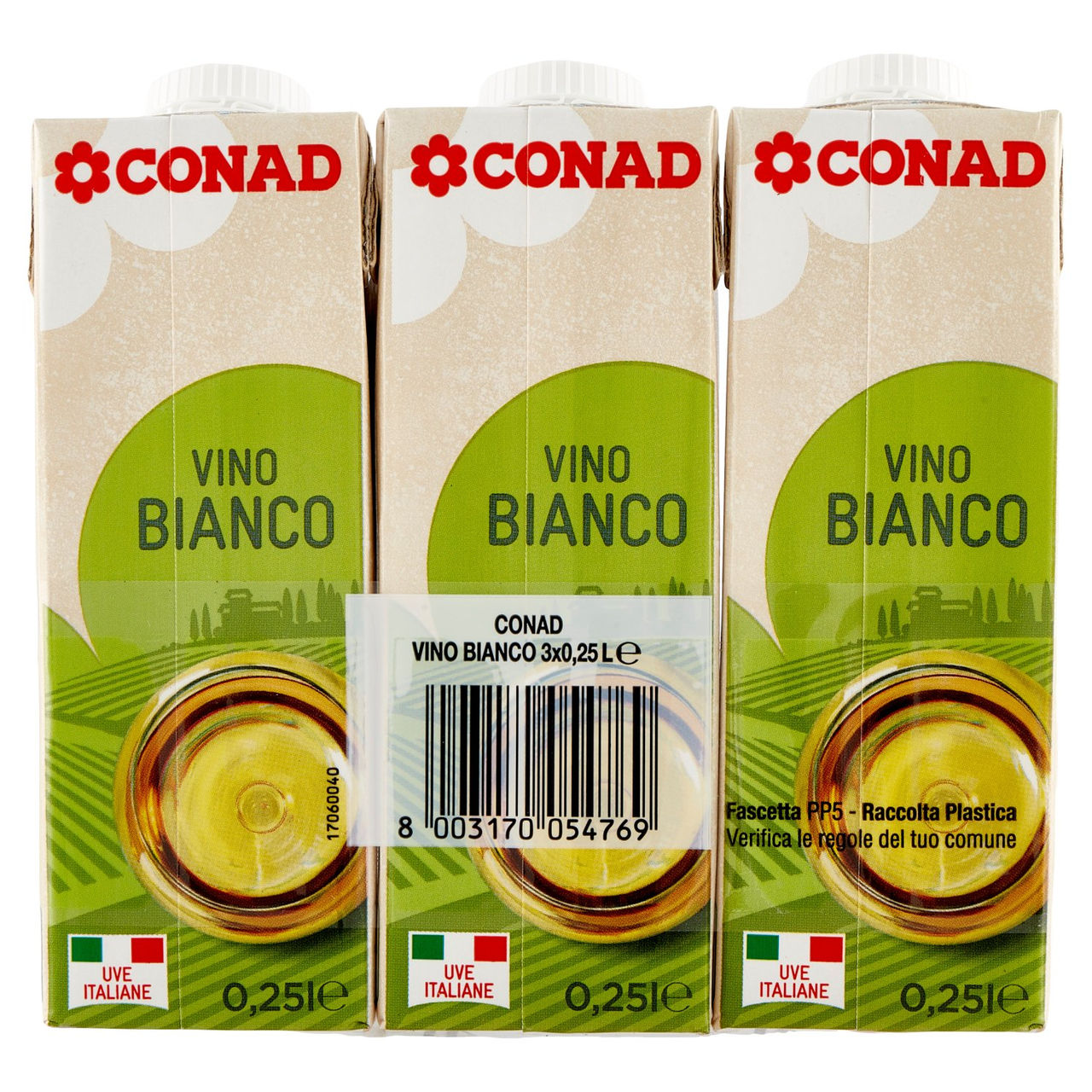 Vino Bianco 3 x 0,25 l Conad in vendita online