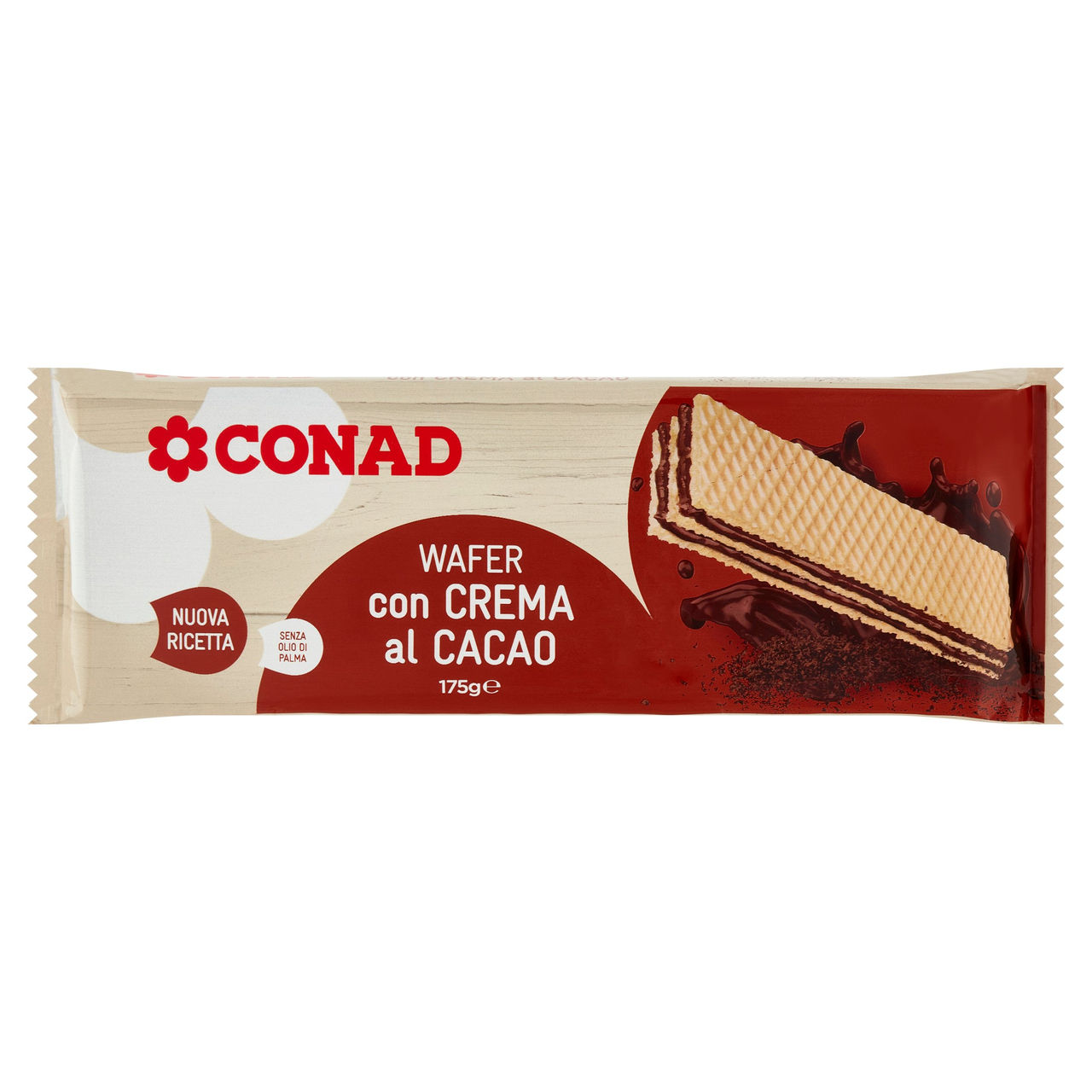 Wafer con Crema al Cacao 175 g Conad online