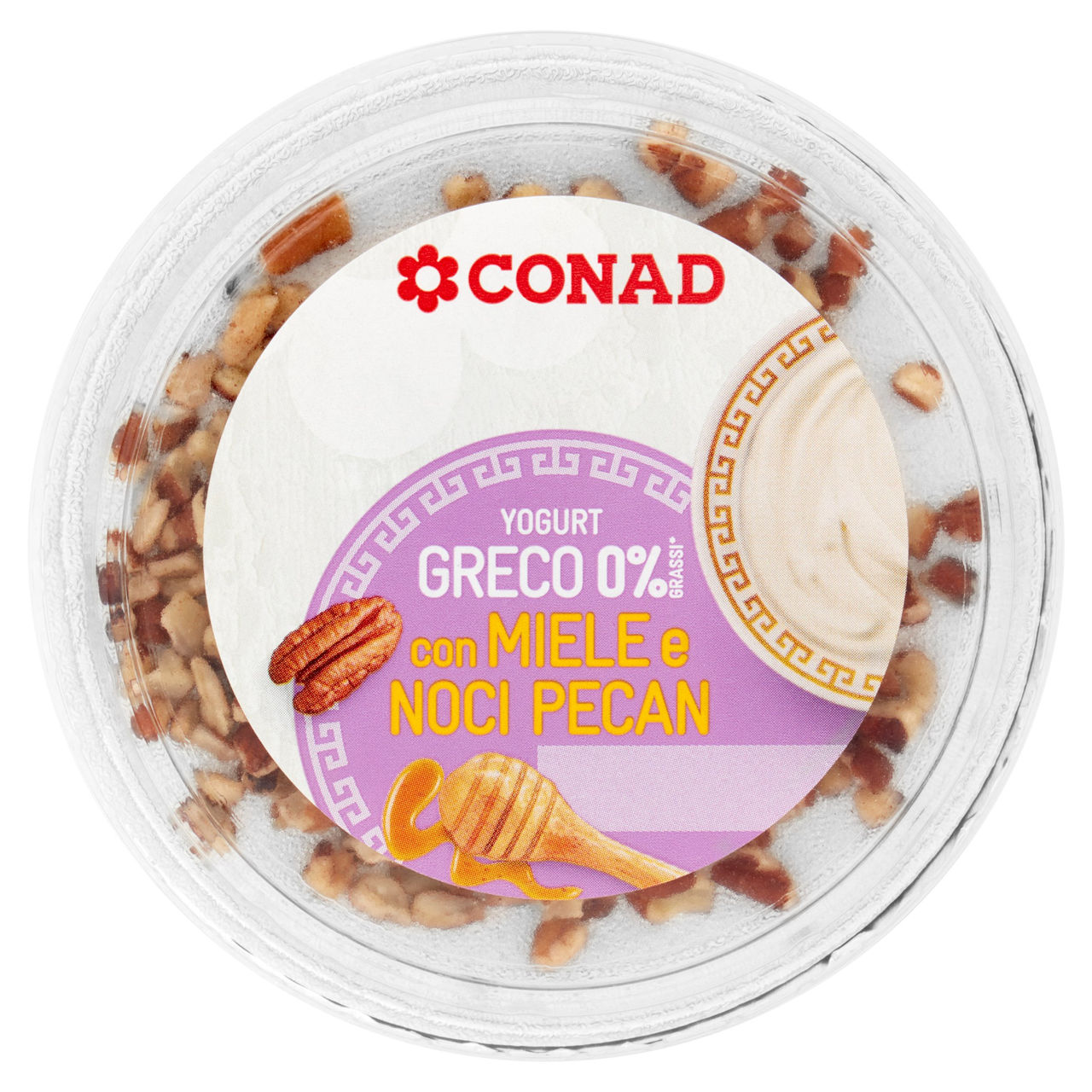 CONAD Yogurt Greco 0% Grassi* con Miele e Noci Pecan 160 g