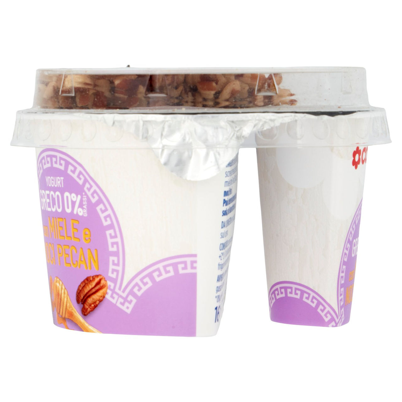 CONAD Yogurt Greco 0% Grassi* con Miele e Noci Pecan 160 g