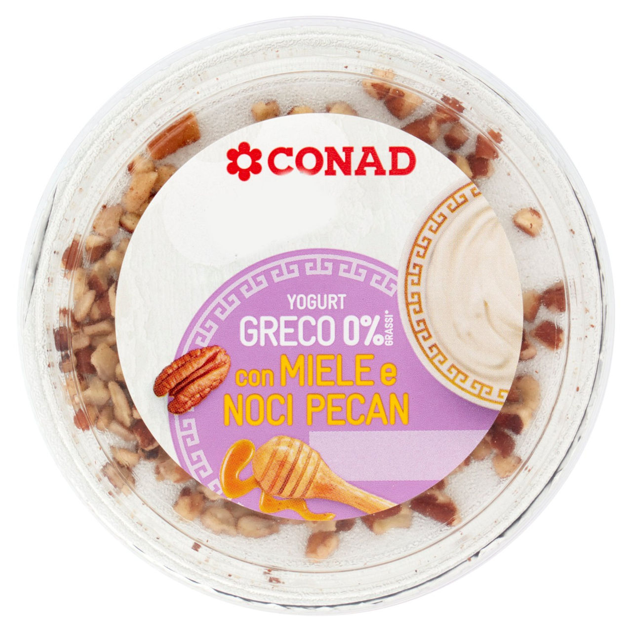 CONAD Yogurt Greco 0% Grassi* con Miele e Noci Pecan 160 g