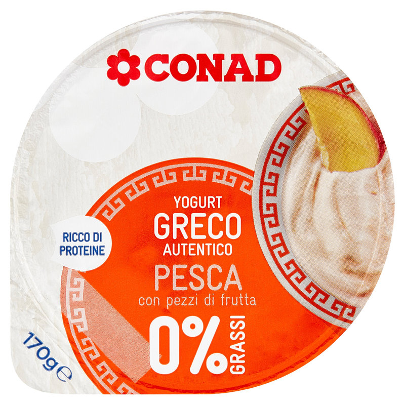 Yogurt Greco Pesca 0% Grassi 170 g Conad online