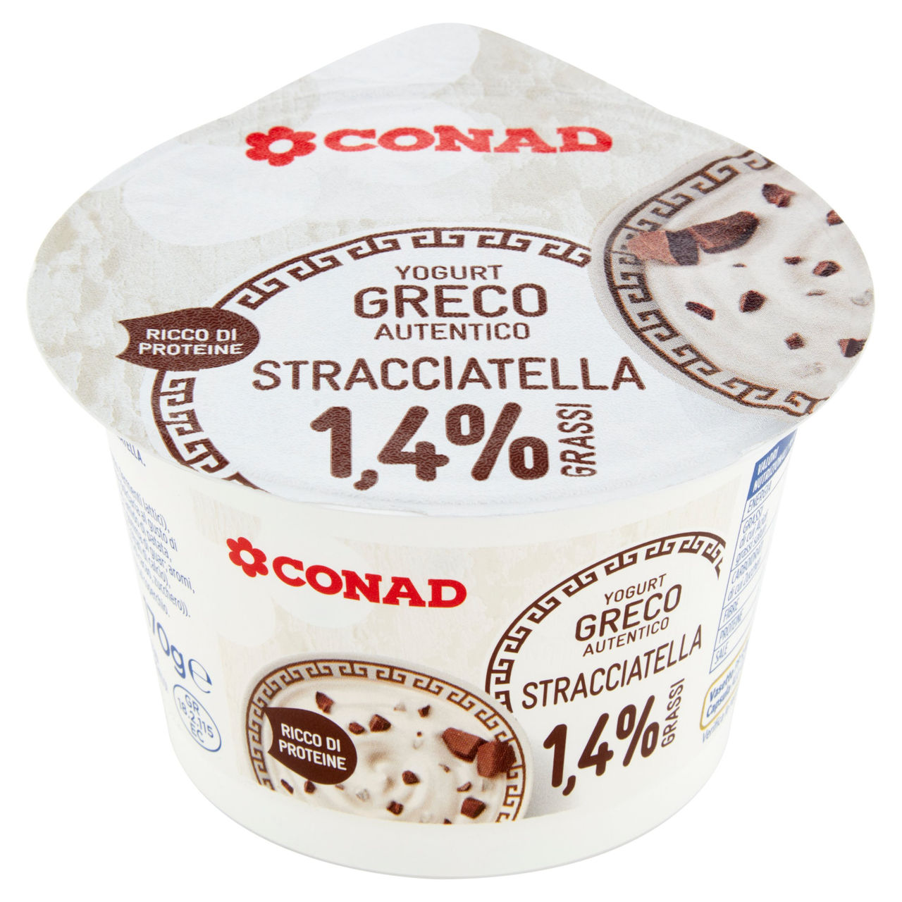 CONAD Yogurt Greco Autentico Stracciatella 1,4% Grassi 170 g