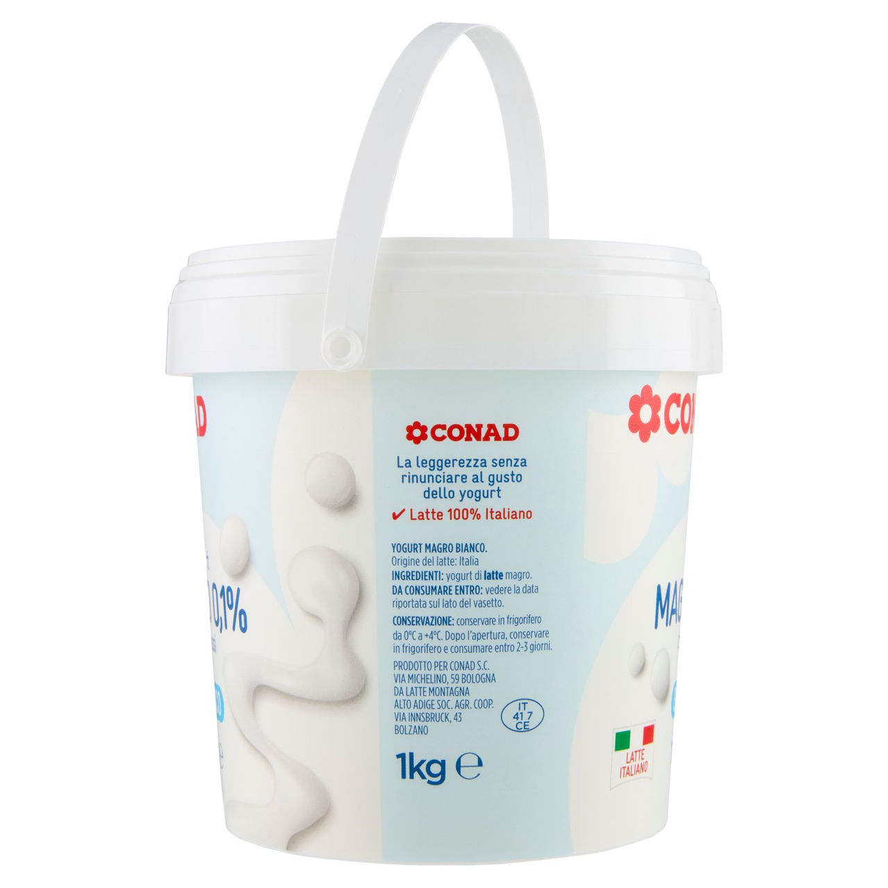 CONAD Yogurt Magro 0,1% di grassi Bianco 1 kg