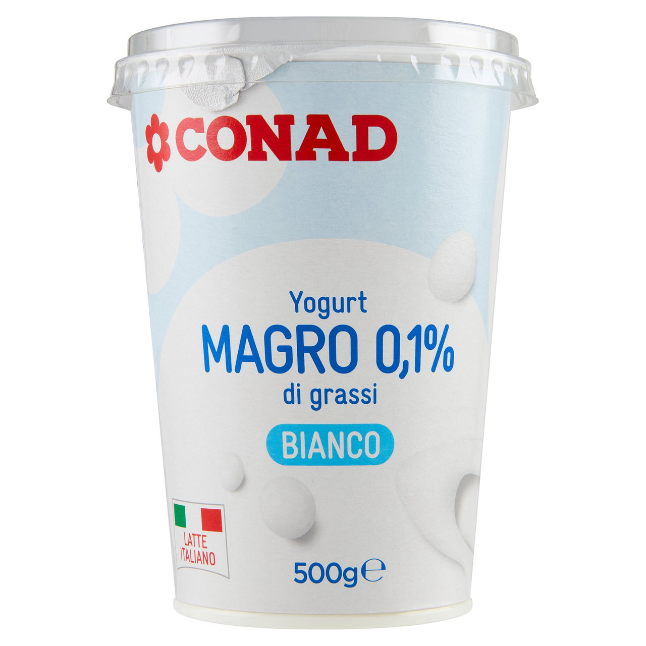 CONAD Yogurt Magro 0,1% di grassi Bianco 500 g
