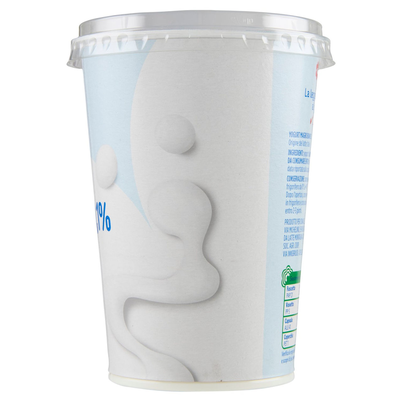 CONAD Yogurt Magro 0,1% di grassi Bianco 500 g
