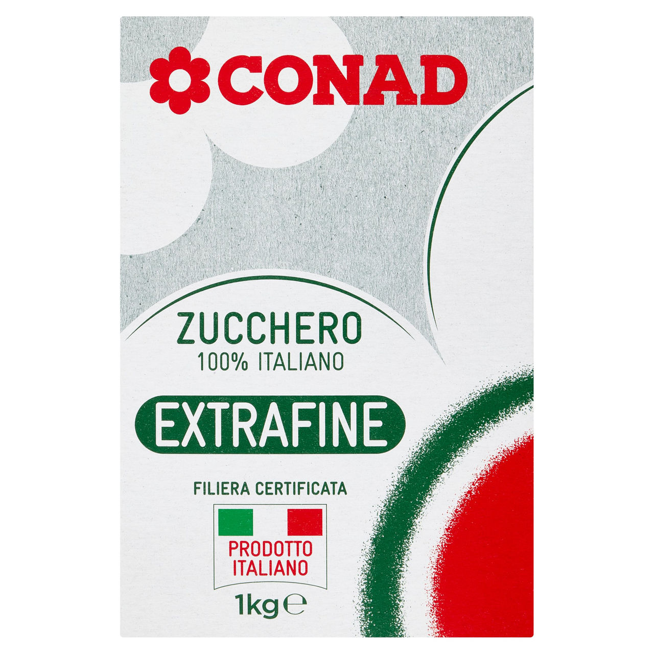 Zucchero 100 italiano extrafine 1kg Conad
