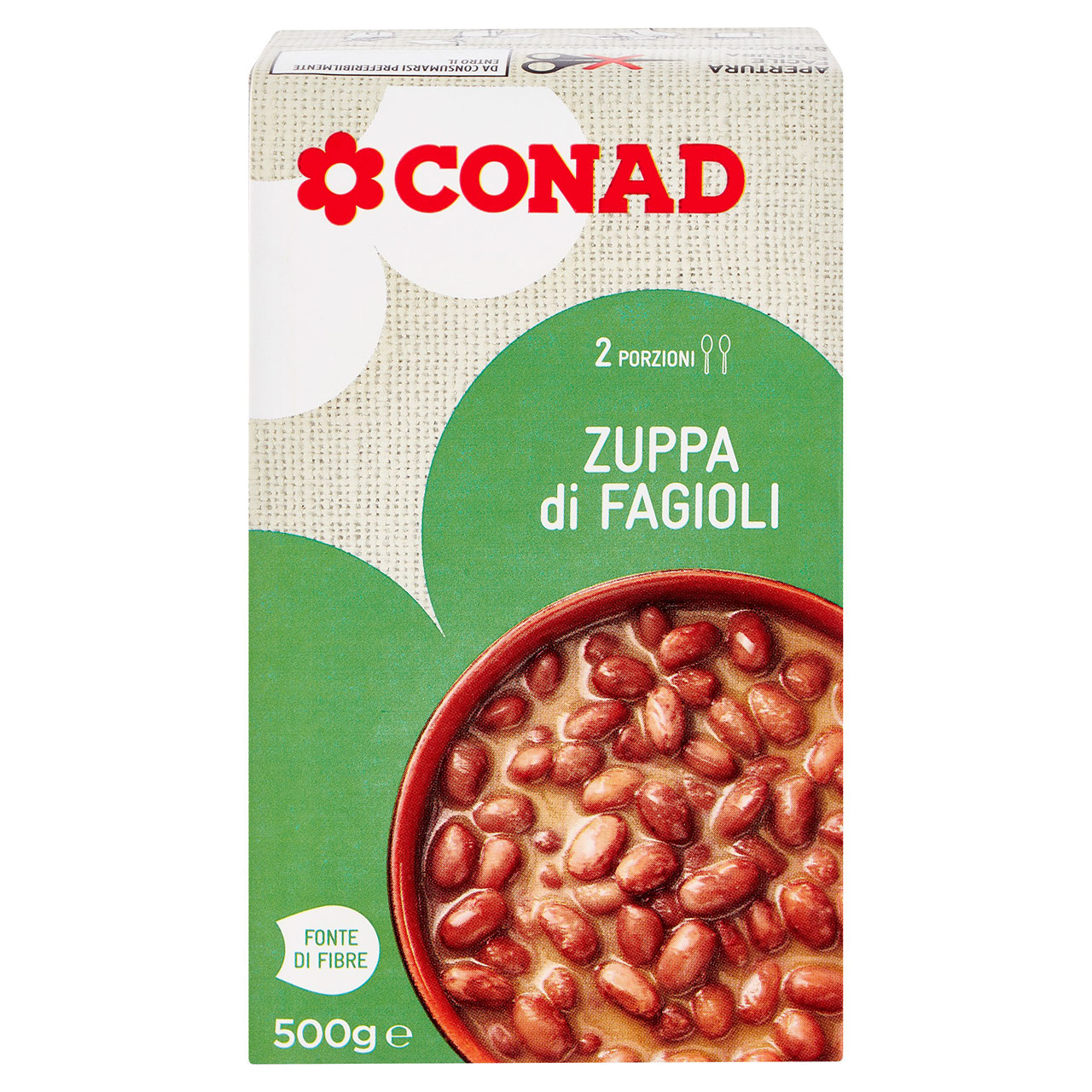 Zuppa di Fagioli 500 g Conad in vendita online