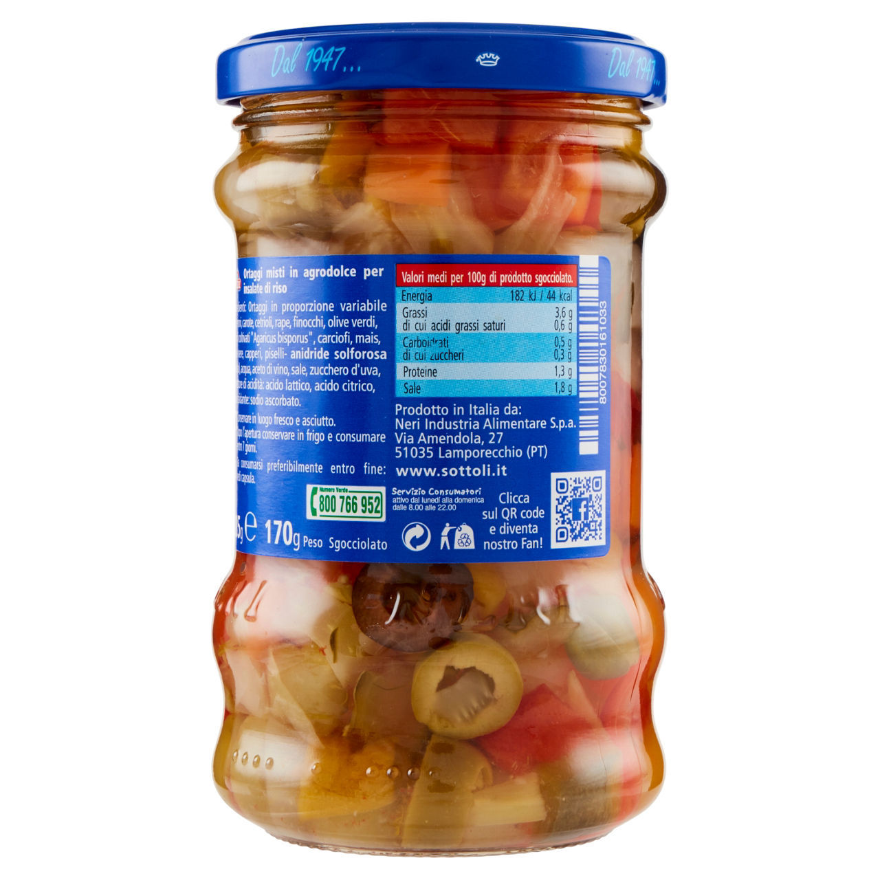 Condimento per riso freddo Neri senza olio 285/170 g
