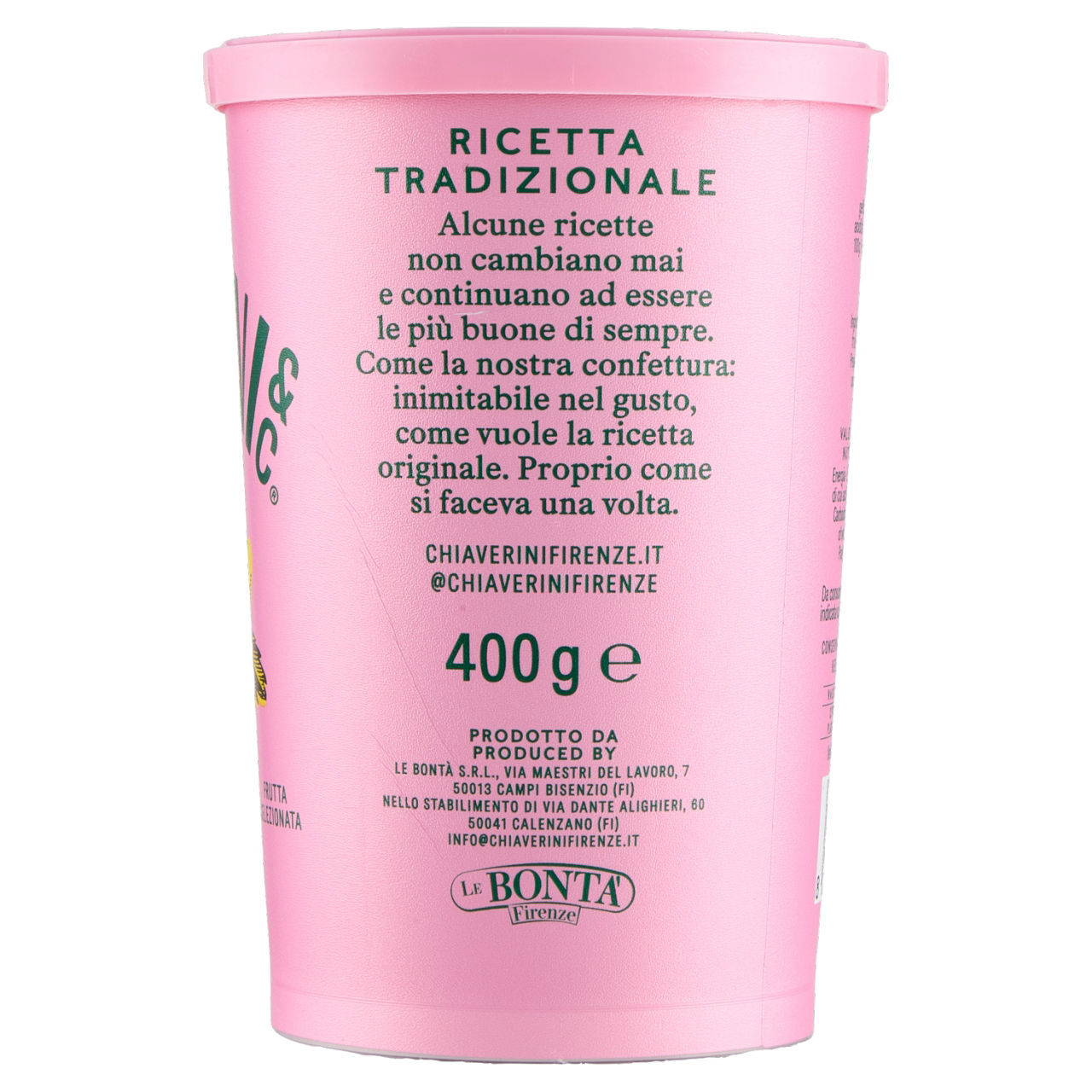 Confettura Chiaverini lampone 400 gr