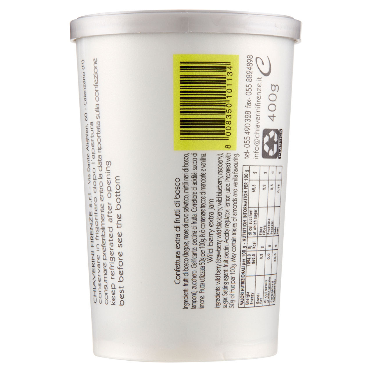 Confettura Extra F.lli Chiaverini & C. frutti di bosco 400 g