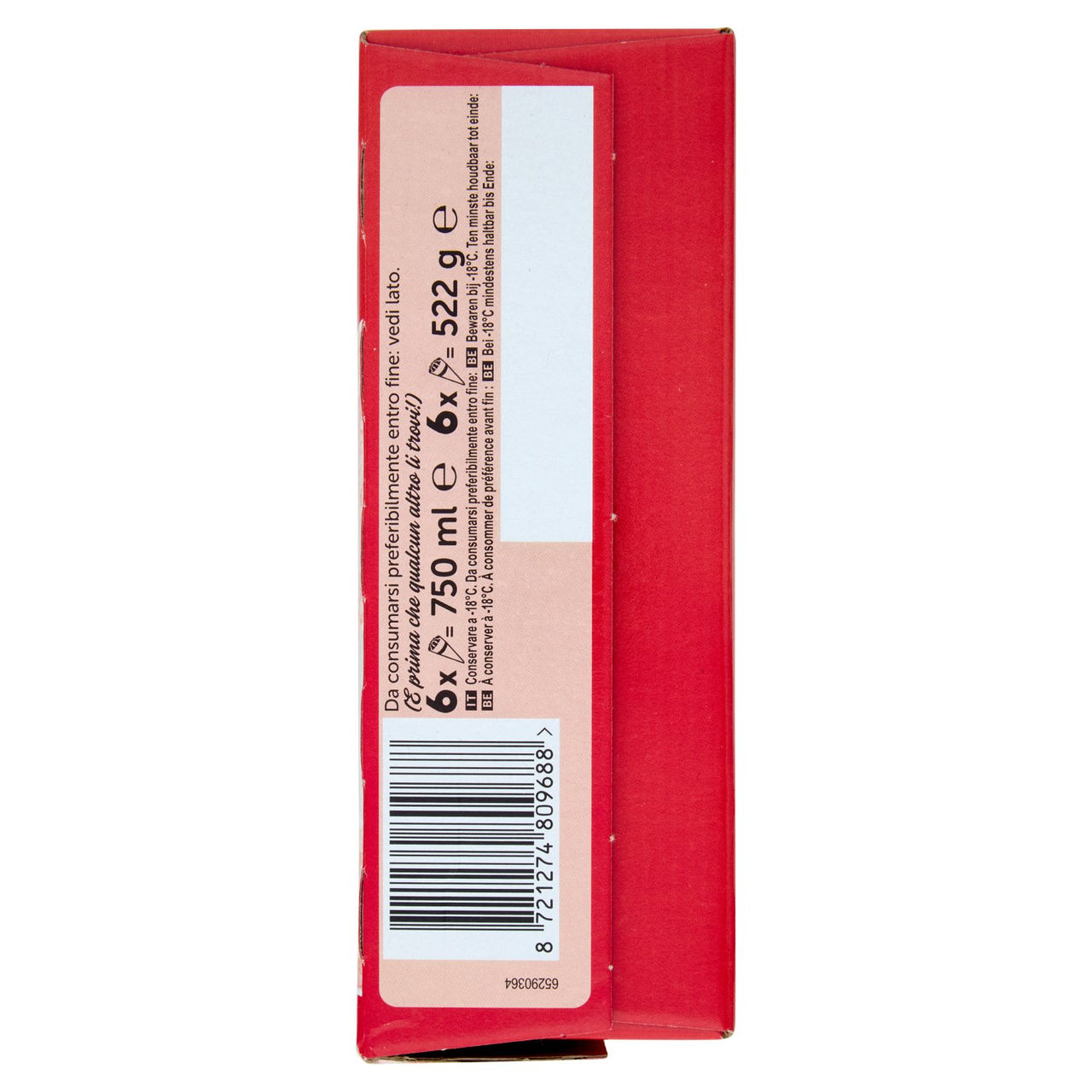 Cornetto Fragola 6 x 87 g