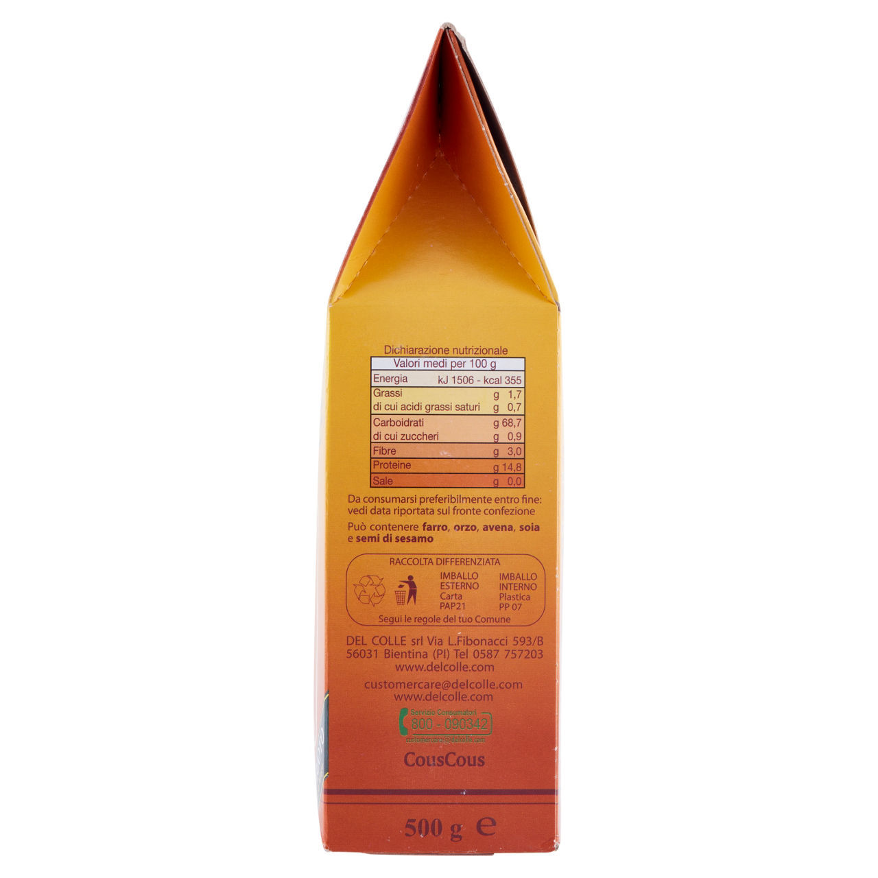 Cous cous Del Colle  conf. da 500 g