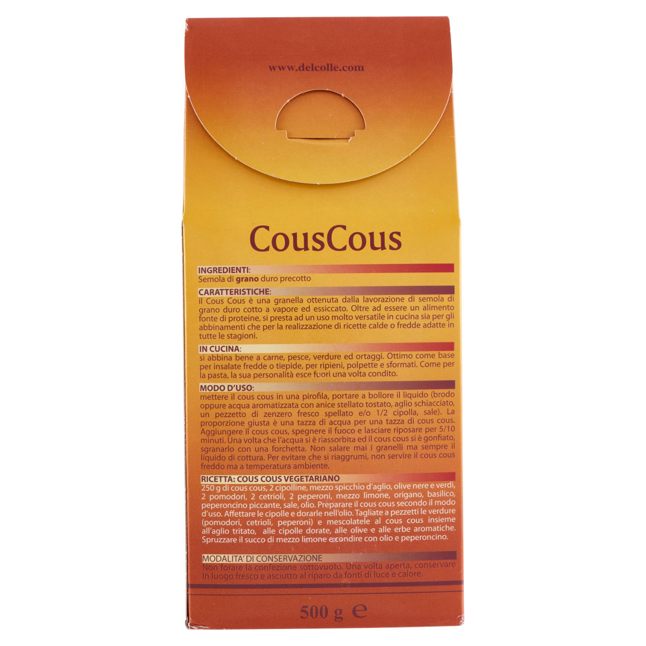 Cous cous Del Colle  conf. da 500 g