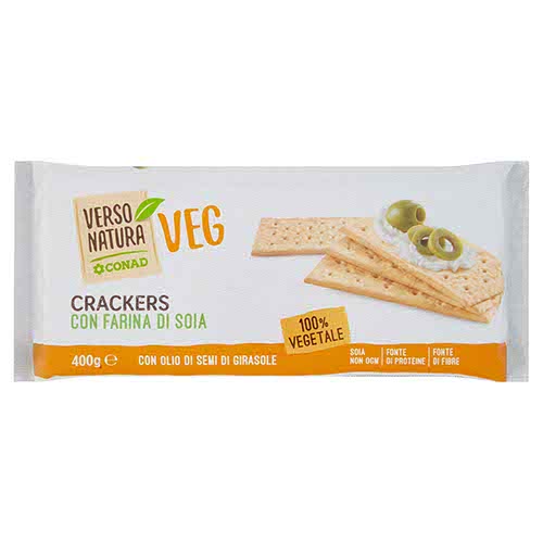 Crackers con Farina di Soia 400 g Verso Natura Veg Conad