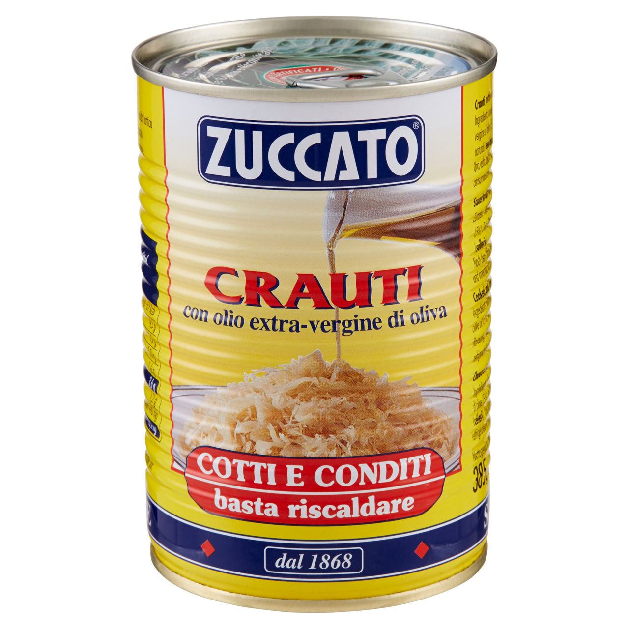 Crauti Zuccato con olio extra vergine di oliva 385 g