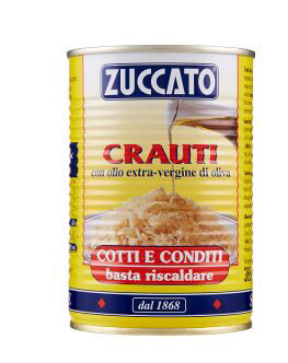 Crauti Zuccato con olio extra vergine di oliva 385 g