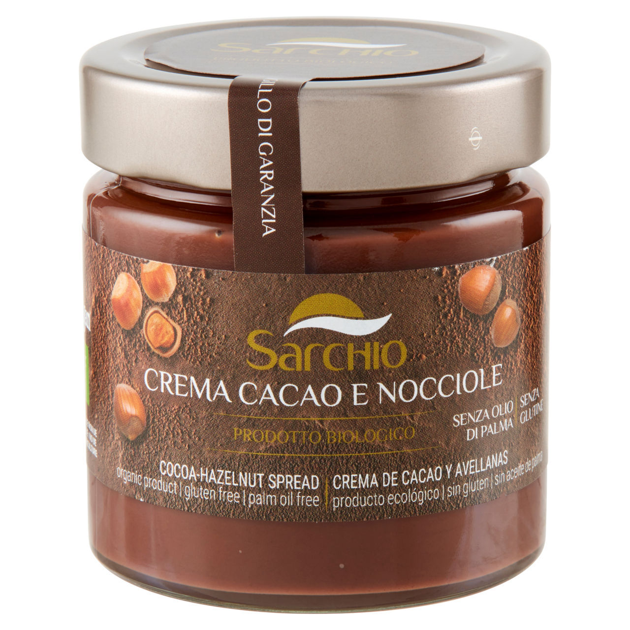 Crema Sarchio bio cacao e nocciole senza glutine 200g