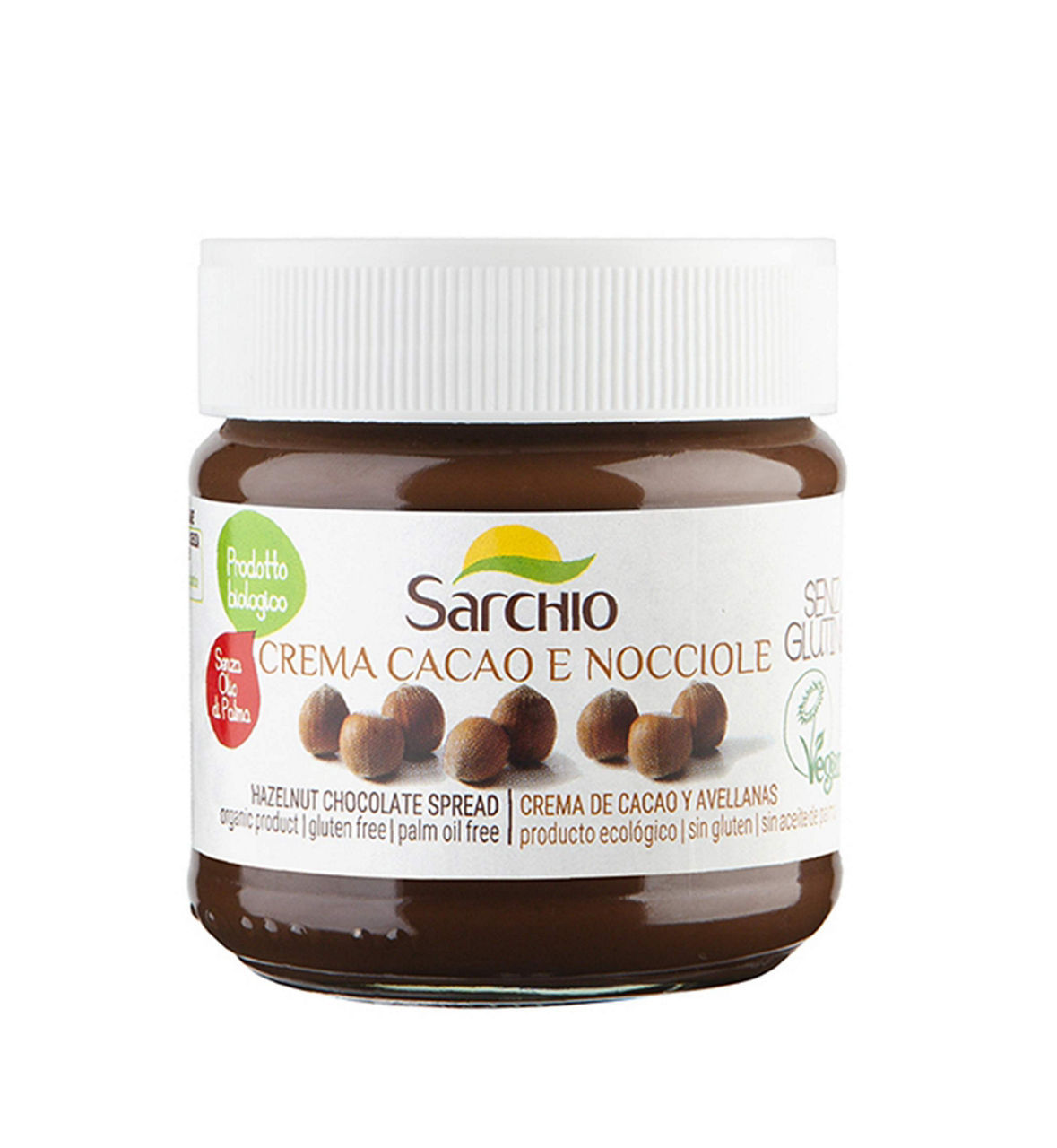 Crema Sarchio bio cacao e nocciole senza glutine 200g