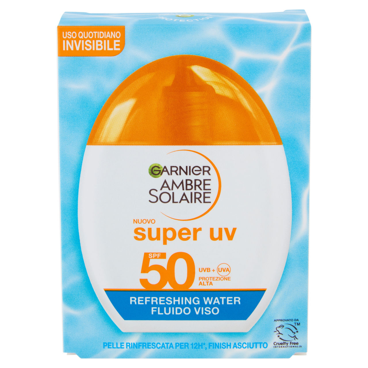 Crema solare trasparente Ambre Solaire Garnier spf 50 40 ml