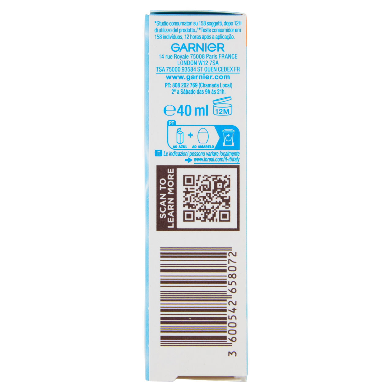 Crema solare trasparente Ambre Solaire Garnier spf 50 40 ml