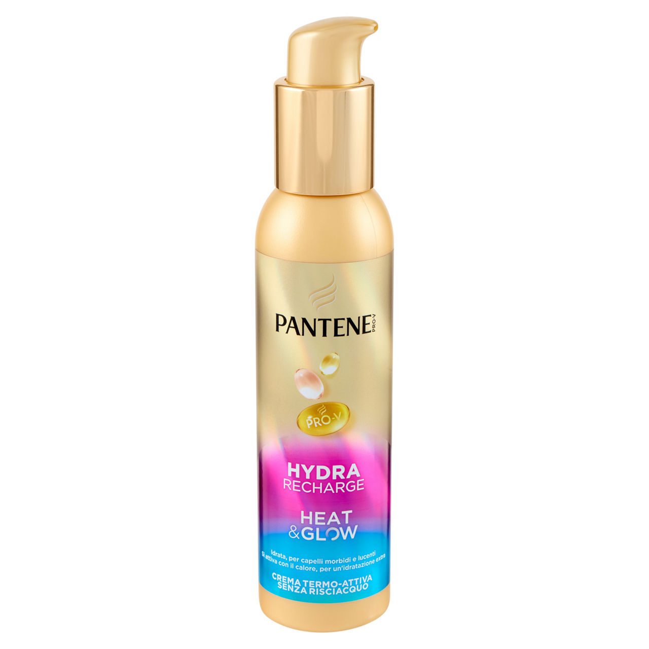 Crema termo-attiva senza risciacquo Pantene hydra recharge heat & glow 135 ml