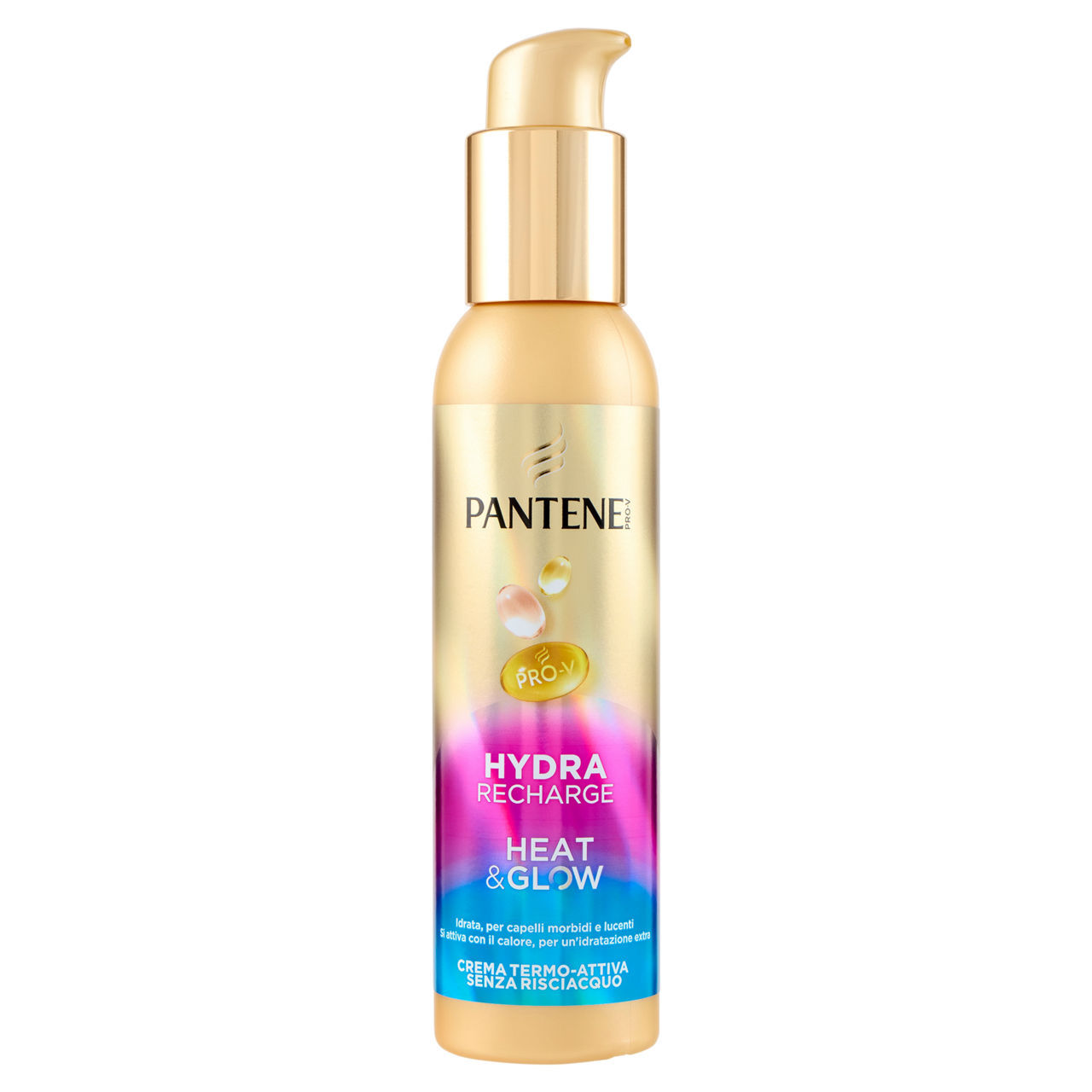 Crema termo-attiva senza risciacquo Pantene hydra recharge heat & glow 135 ml