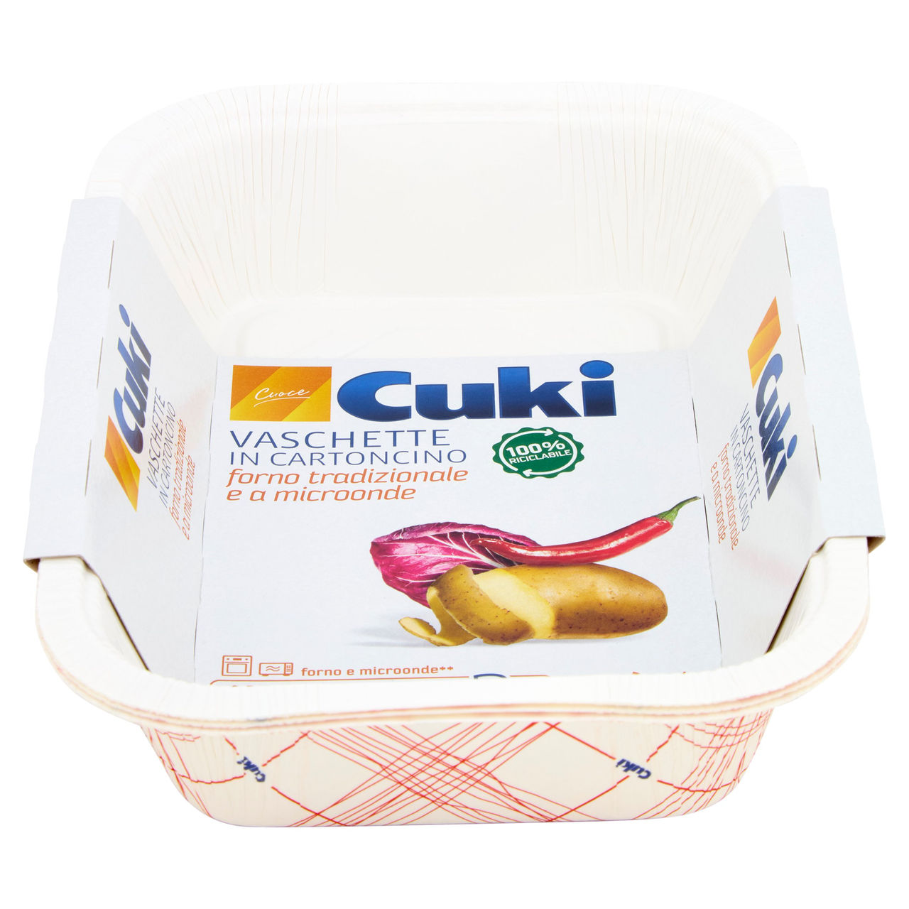 Cuki Cuoce Vaschette in Cartoncino 2/3 Porzioni 3 pz
