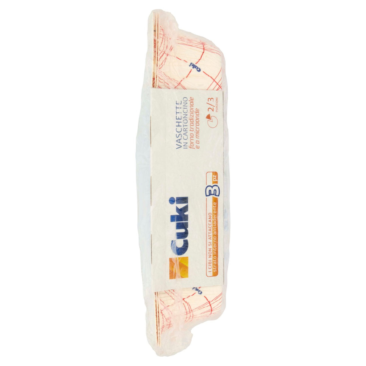 Cuki Cuoce Vaschette in Cartoncino 2/3 Porzioni 3 pz