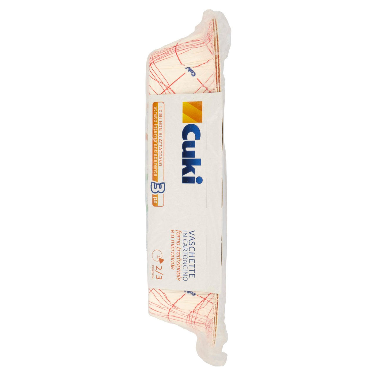 Cuki Cuoce Vaschette in Cartoncino 2/3 Porzioni 3 pz