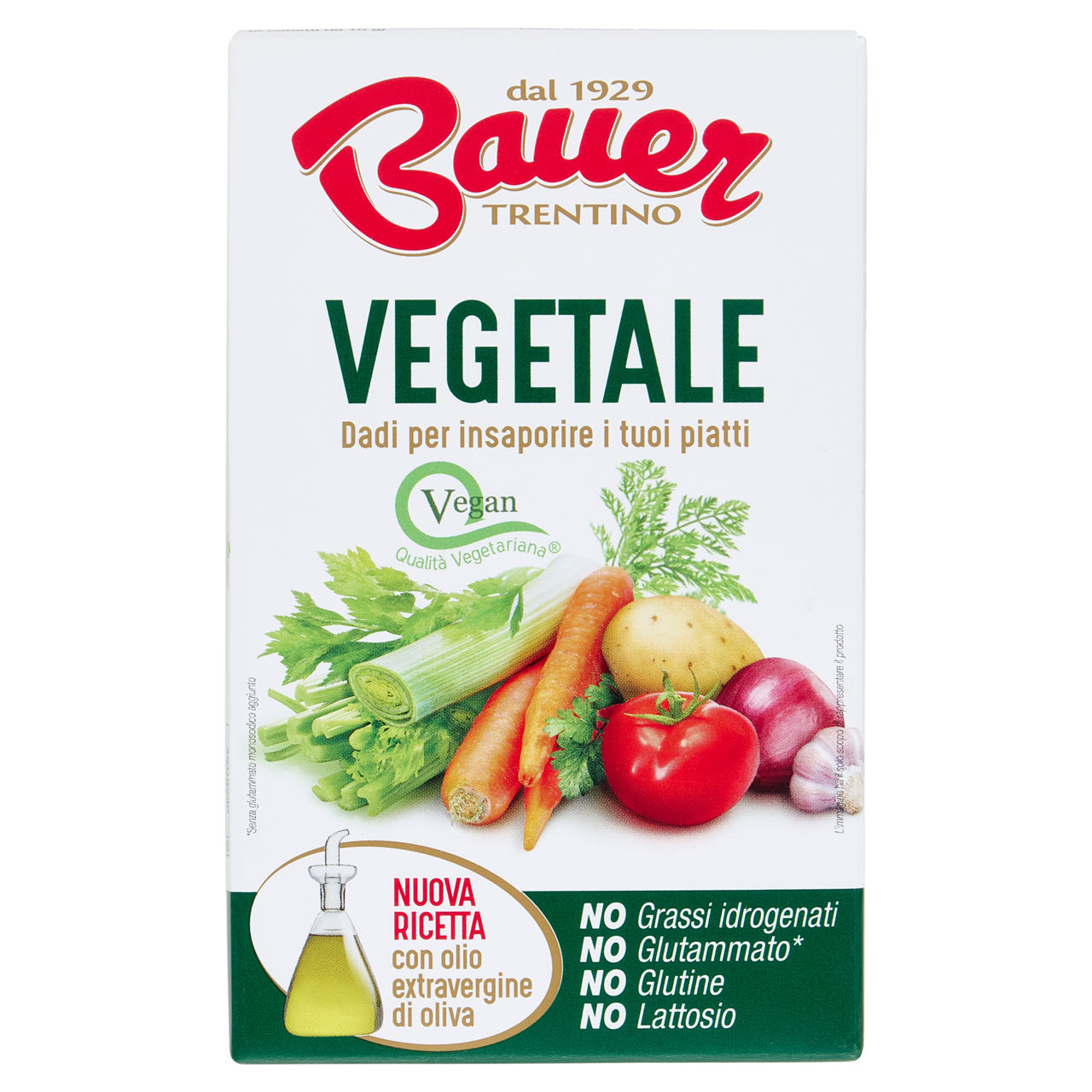 Dado Bauer vegetale 80 g conf. da 8 pezzi