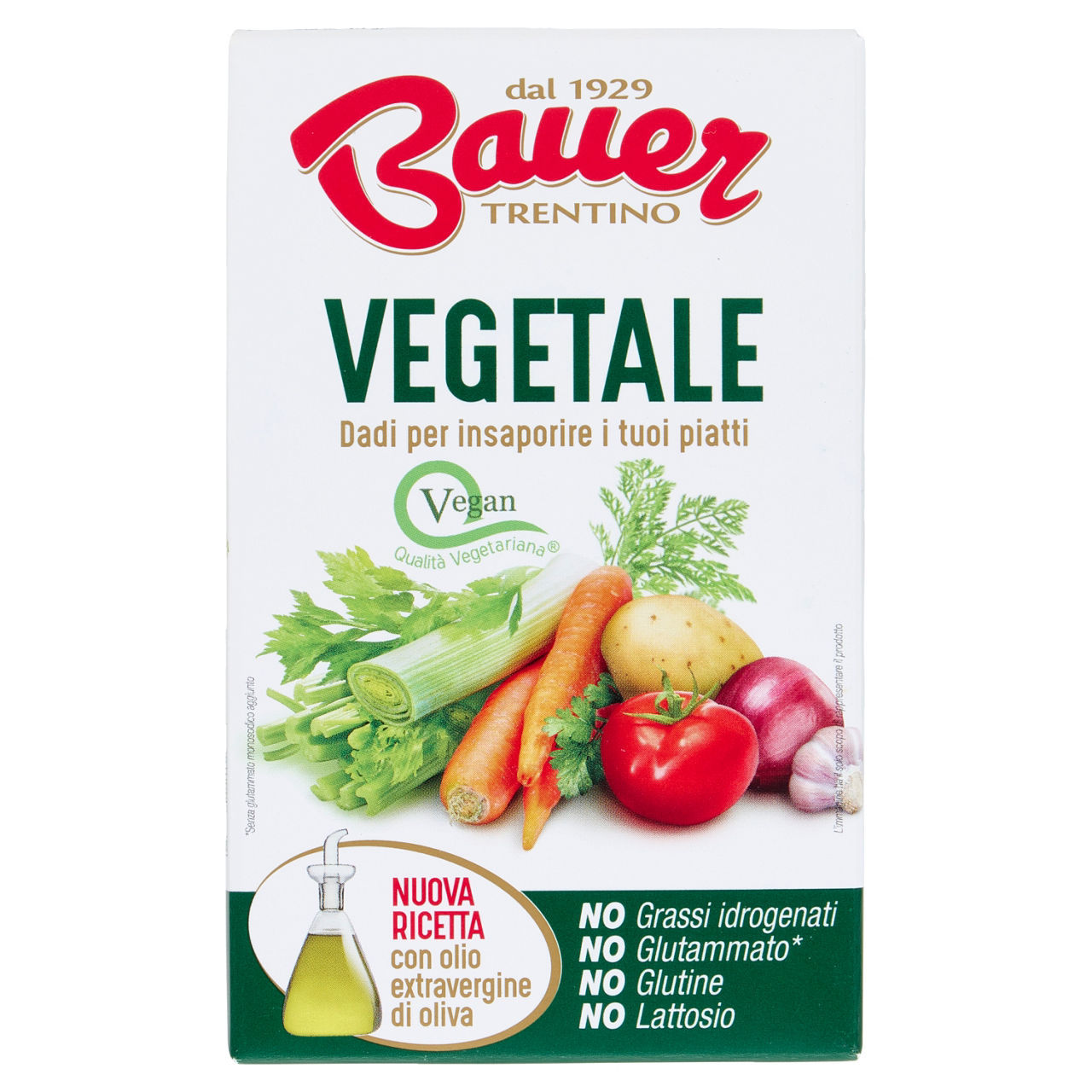 Dado Bauer vegetale 80 g conf. da 8 pezzi