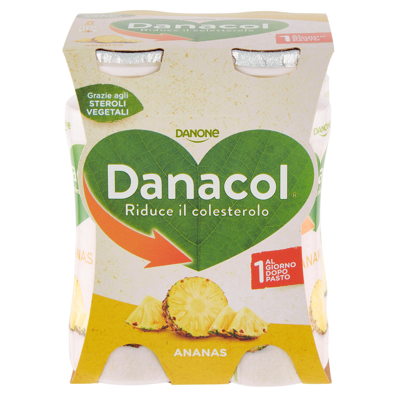Danacol Ananas 4 x 100 g