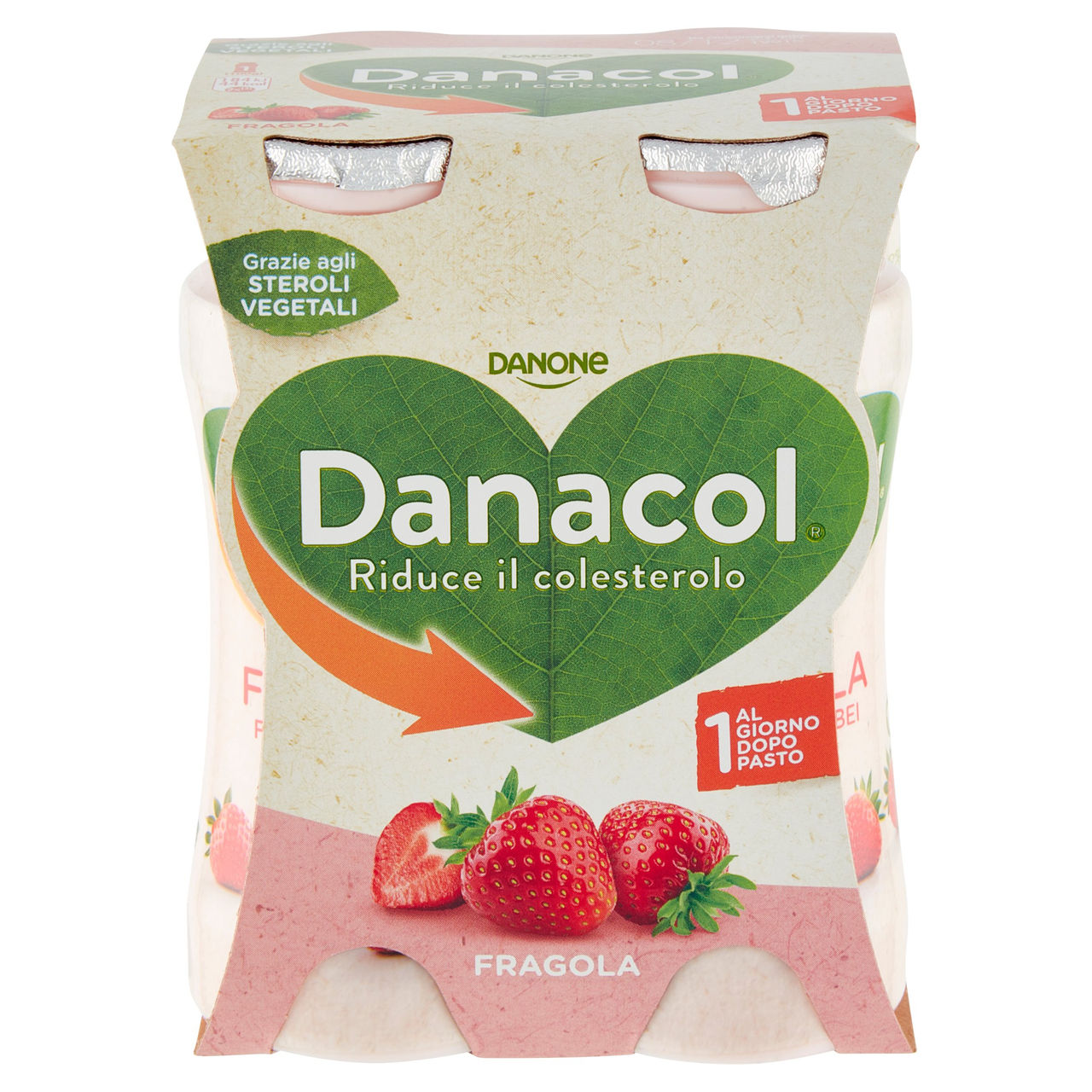 Danacol Fragola 4 x 100 g