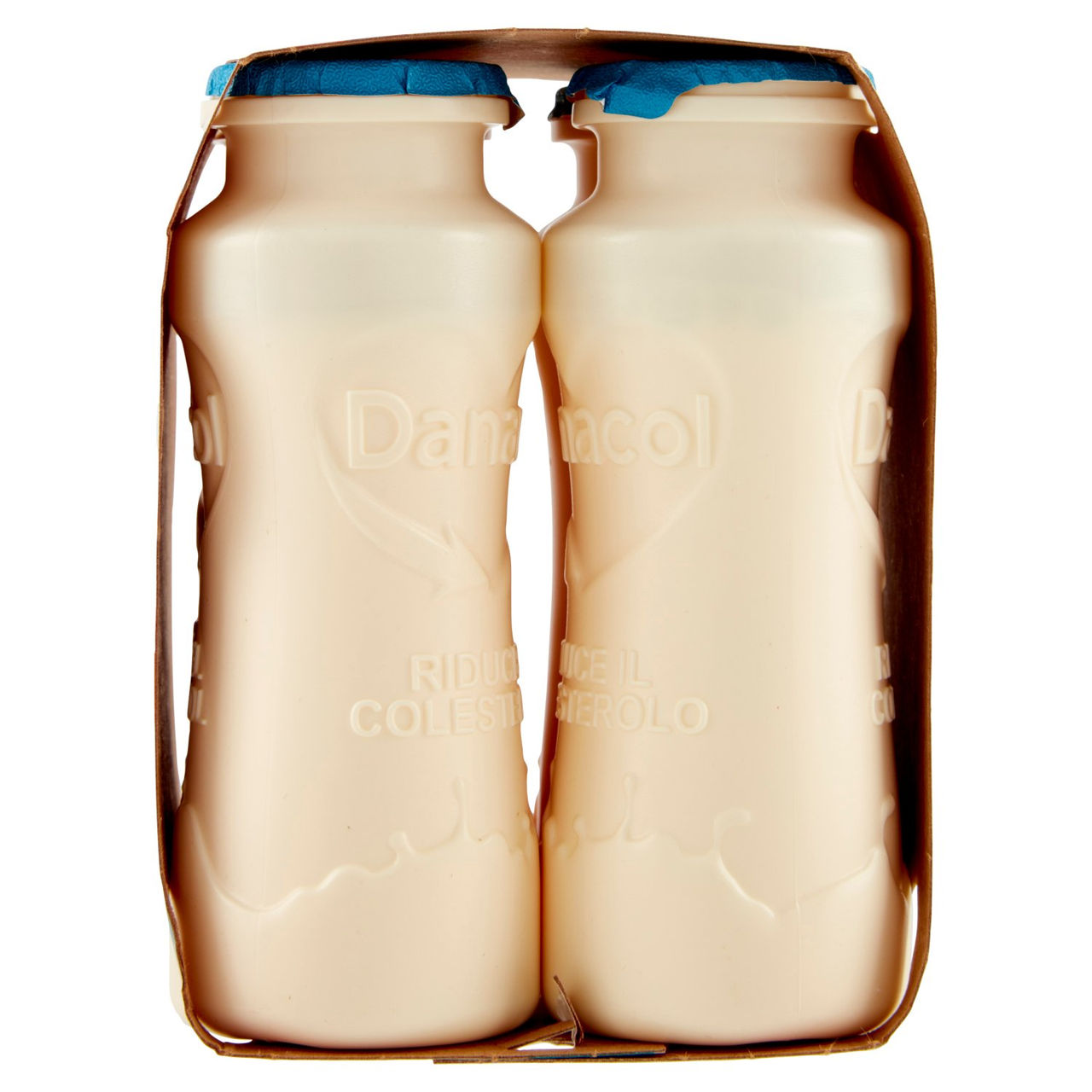DANACOL Yogurt da bere, Riduce il Colesterolo grazie agli Steroli Vegetali, Bianco Naturale, 4x100g