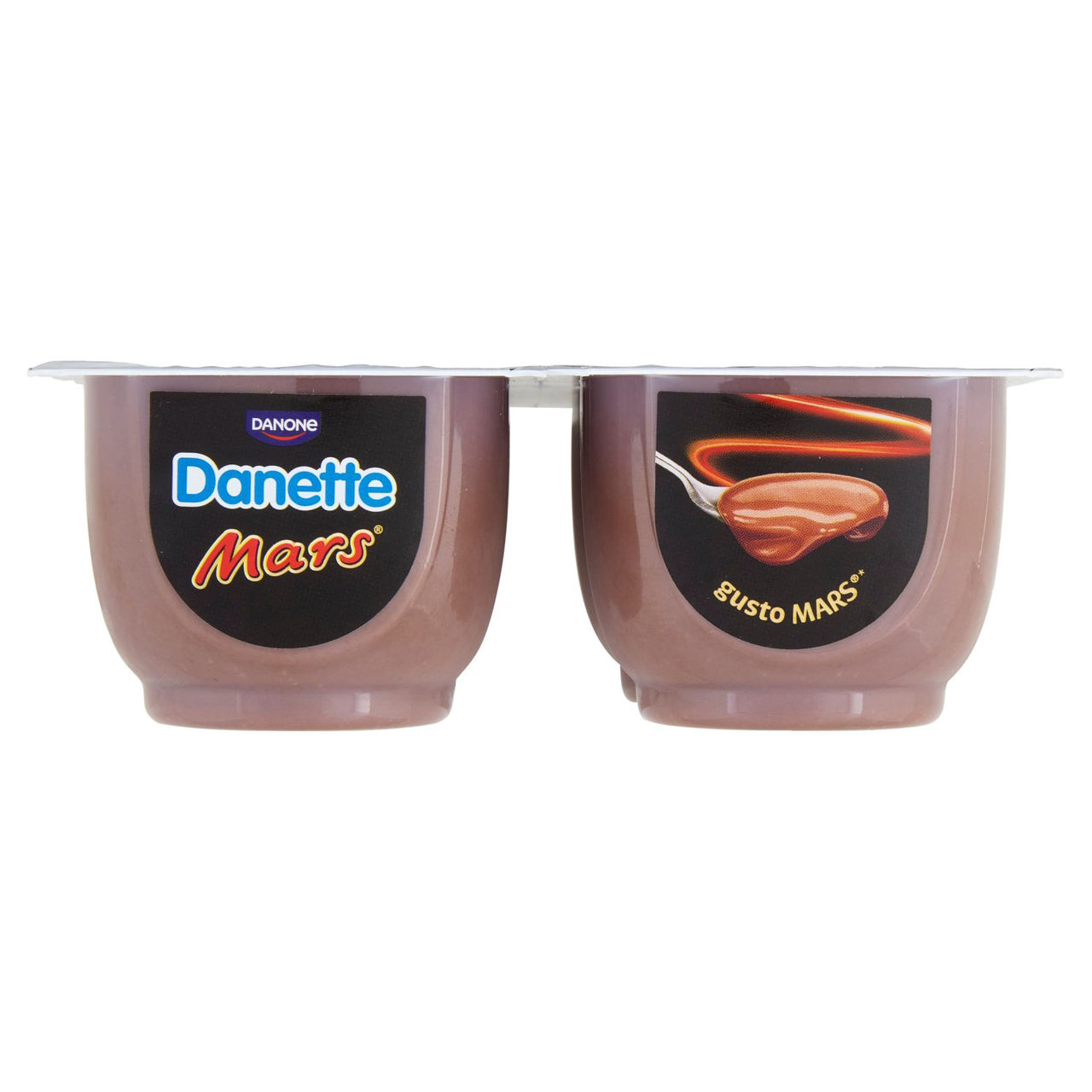 DANETTE Mars, Budino con Caramello Salato, Cioccolato e Cacao, 4x115g