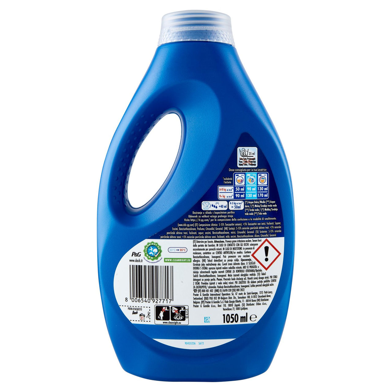 Dash Detersivo Liquido Lavatrice, Salvacolore, 21 Lavaggi 1050 ml