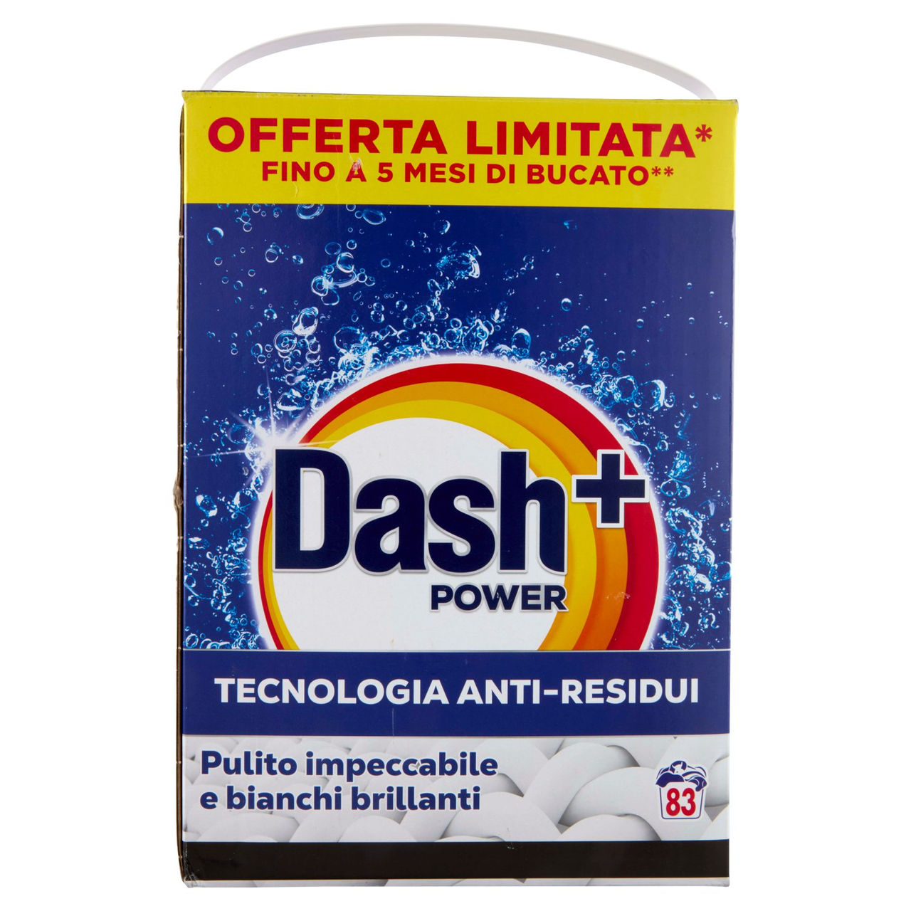 Dash Power Detersivo Lavatrice in Polvere, Tecnologia Anti-Residui, 83 Lavaggi 4150 g