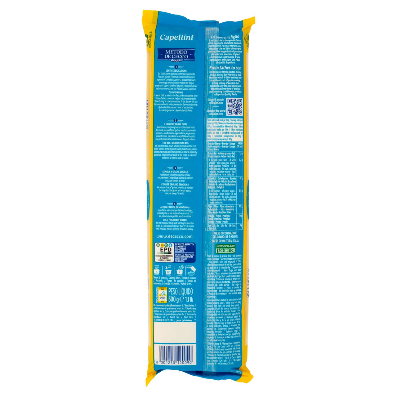 De Cecco Capellini n°9 500 g