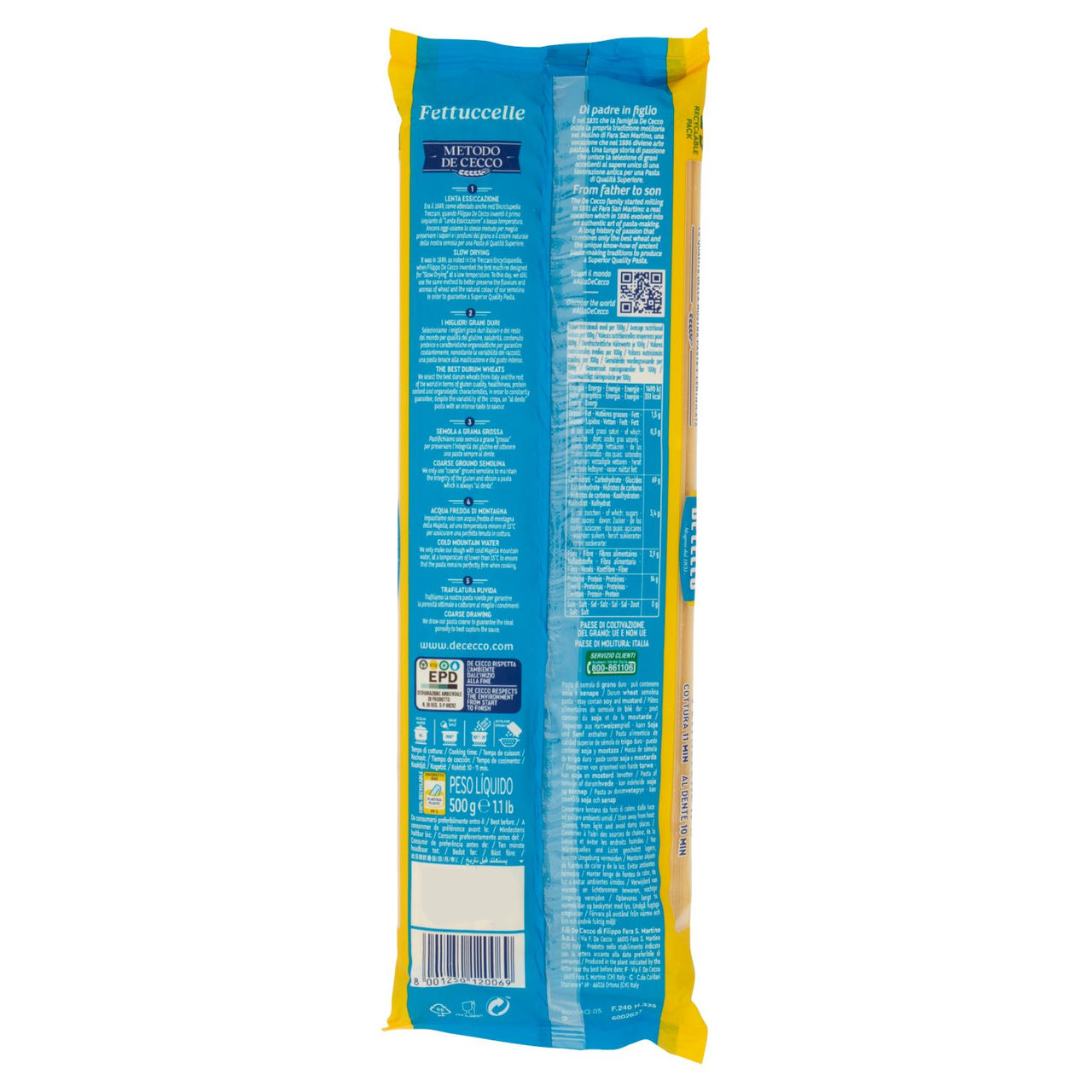 De Cecco Fettuccelle n°6 500 g