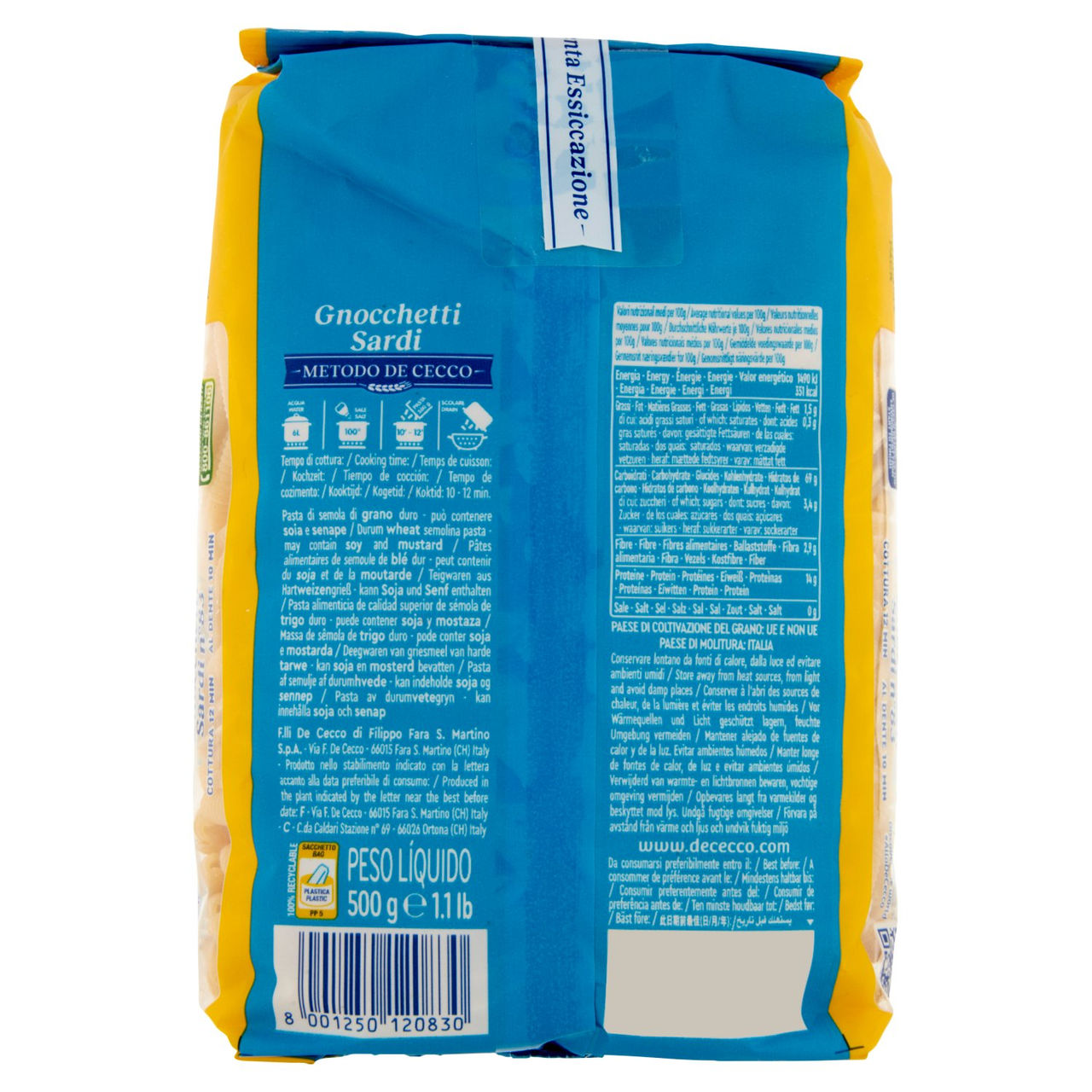 De Cecco Gnocchetti Sardi n°83 500 g
