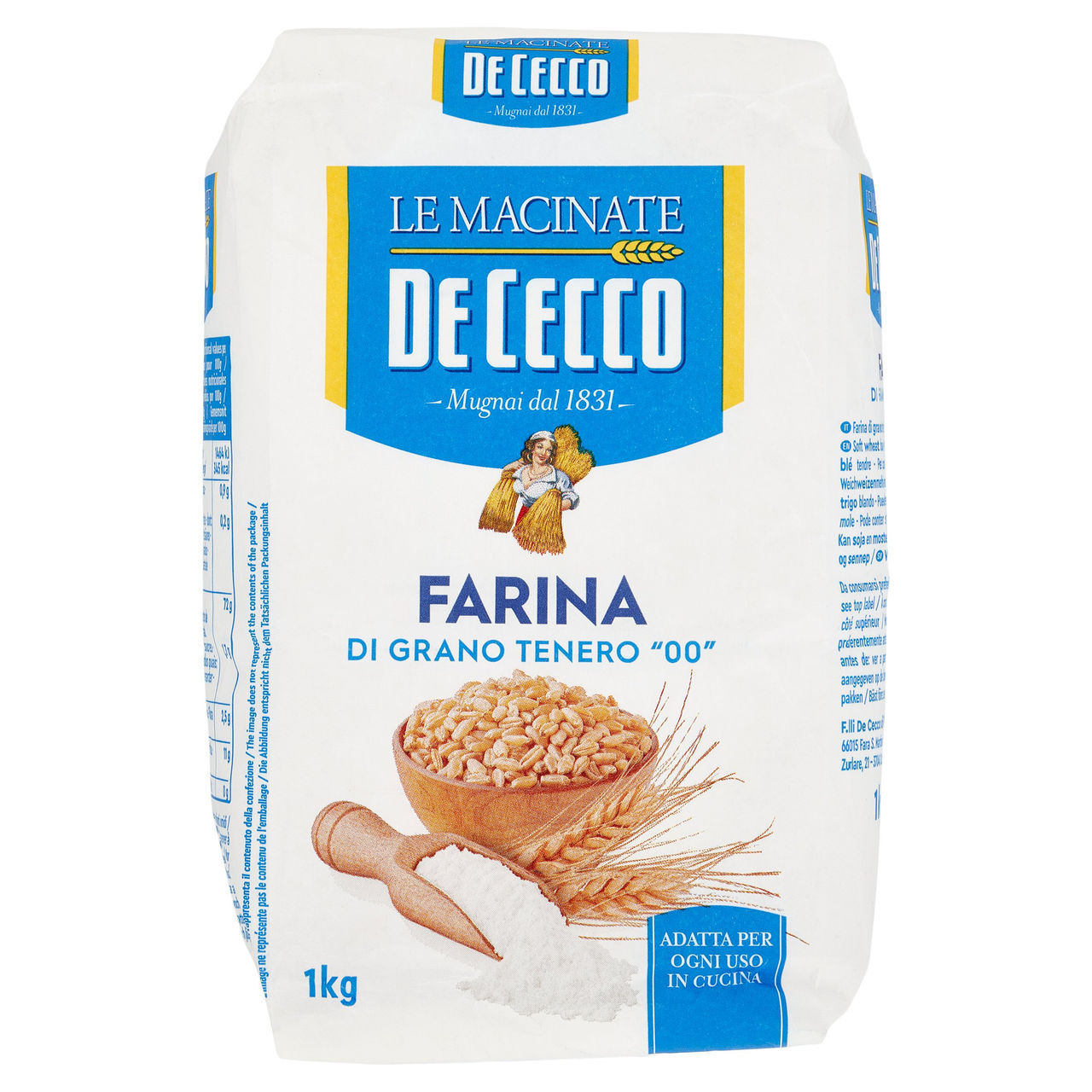 De Cecco Le Macinate Farina di Grano Tenero "00" 1 Kg