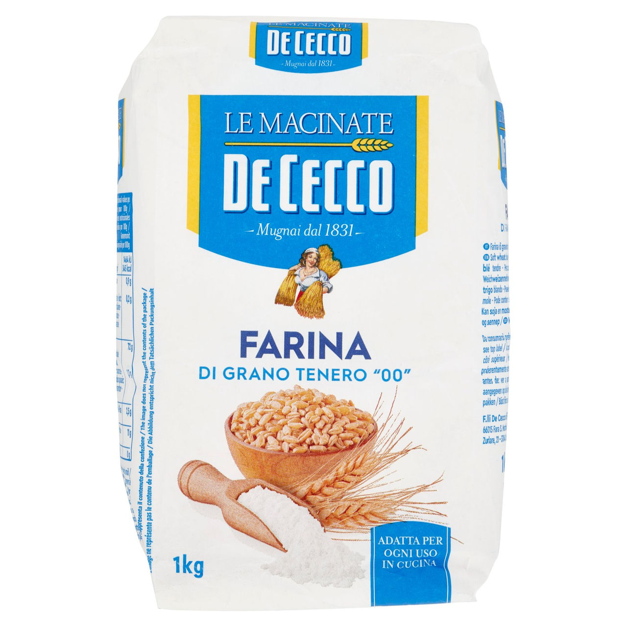 De Cecco Le Macinate Farina di Grano Tenero "00" 1 Kg